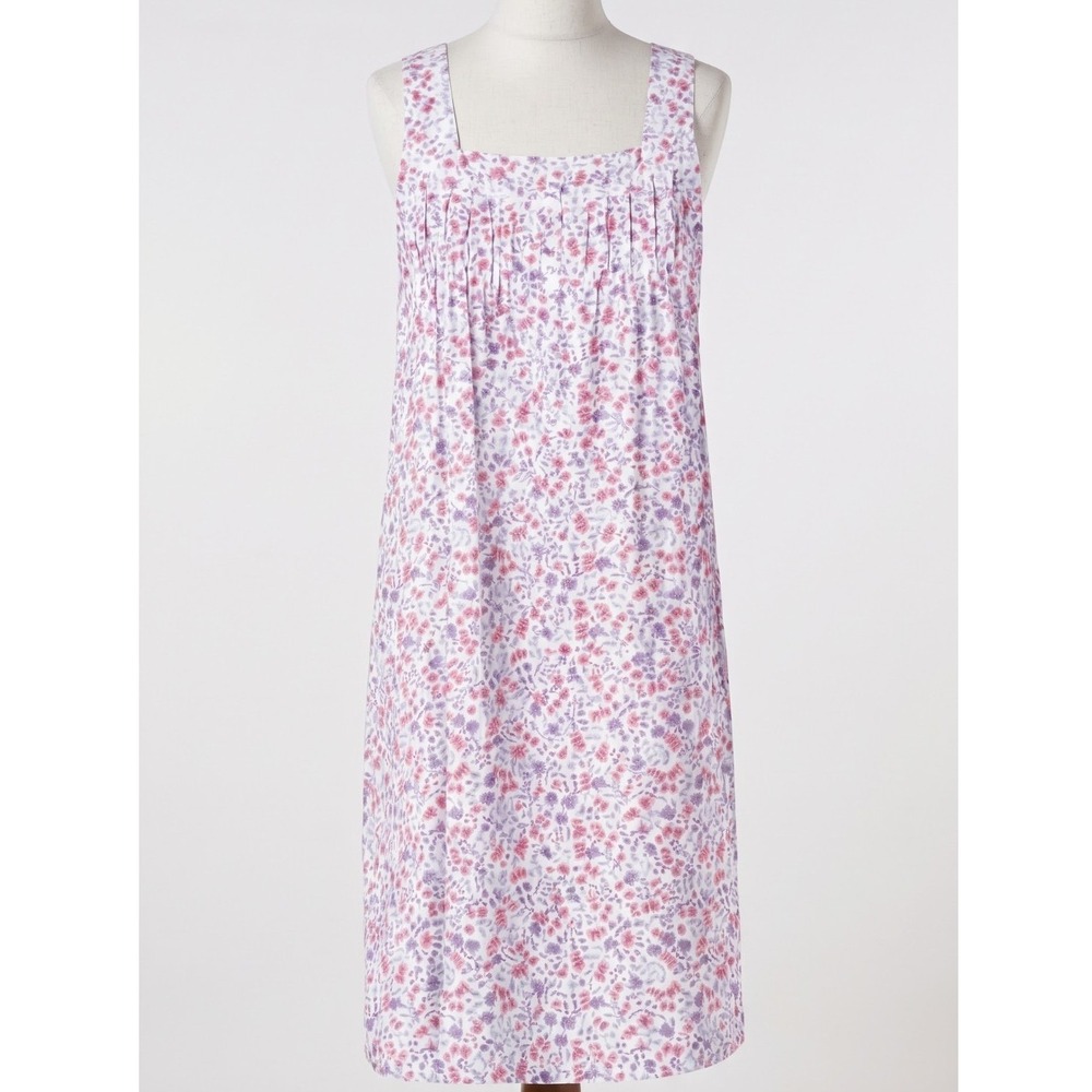 Aria Collection Womens Nightgown Floral Cotton Sleeveless Gown Multi 4XL NWT